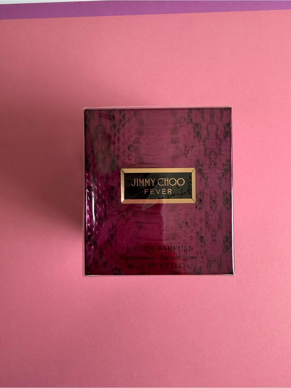 Jimmy Choo Pink and Rose Gold Fragrance Box